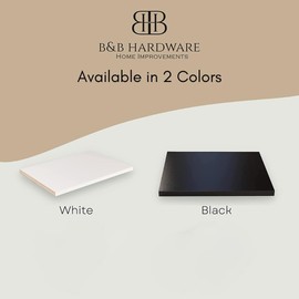 B&B HARDWARE Cabinet Shelves - Melamine 1/2'' Thick - Custom Organize Space with Stylish Cabinet Melamine Shelves - Perfect Solution for Home & Office - Cut to Size (3" Depth x 7 Inches Length)