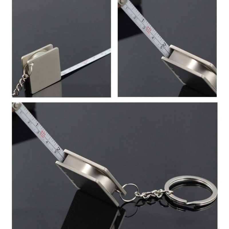 LARATH 2 Pieces Mini Measure Tape with Keychain Key Ring