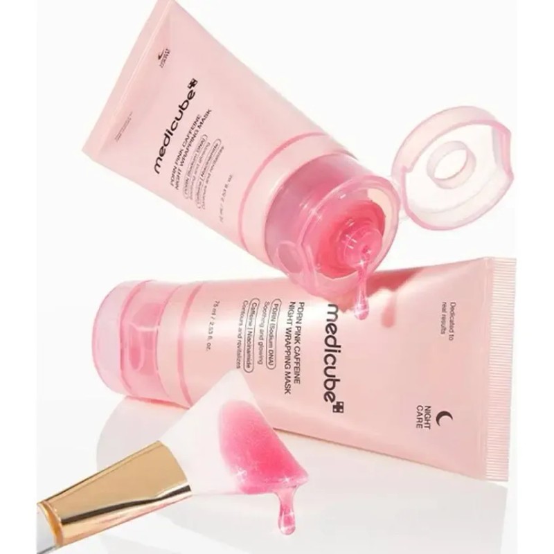 Medicube Pdrn Pink Caffeine Night Wrapping Mask- 75ml