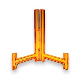 Alligator L-Shaped Dish Stand, Frame Stand, Display Stand, Photo, Clock, Art Board, Acrylic (Blue, L4 (for 5.5 - 7.1 inches (14 - 18 cm) Plates))