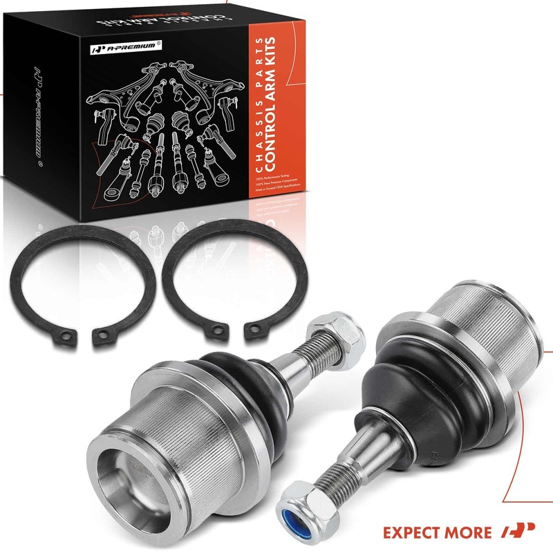 A-Premium 2 x Front Lower Ball Joint, Compatible with Hyundai
