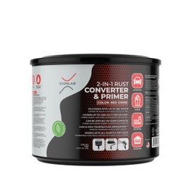 Xion Lab 2 in 1 Rust Converter & Metal Primer - Covers Up to 4X More - Industrial Grade Water Based UV Resistant Rust Reformer - No Top Coat Needed - Rust Inhibitor Works On Damp Surfaces (Pint)