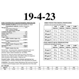 Orchid Fertilizer (MSU) 19-4-23 Well Water Blend. Excellent for Orchids & Houseplants - Urea Free (Greencare) (8 ounces)