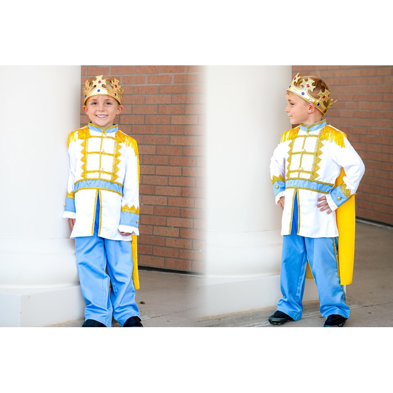 ReliBeauty Prince Costume Children's Boy with Crown, 150