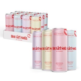 Hot Girl Soda - Variety 12 Pack - Elevated Soda Infused with Aloe Vera
