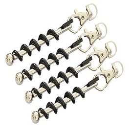 Makupon Multi-Tool Corkscrew Keychain Portable Red Wine Bottle Opener Set of 4