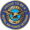 Proud to Be A Royal Air Force Veteran Car Sticker