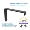 WEKIS 12 Inch Heavy Duty Floating Shelf Bracket, Wall Mounting