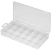 Plastikleerbox mit 18 Fächern - 3 Stück