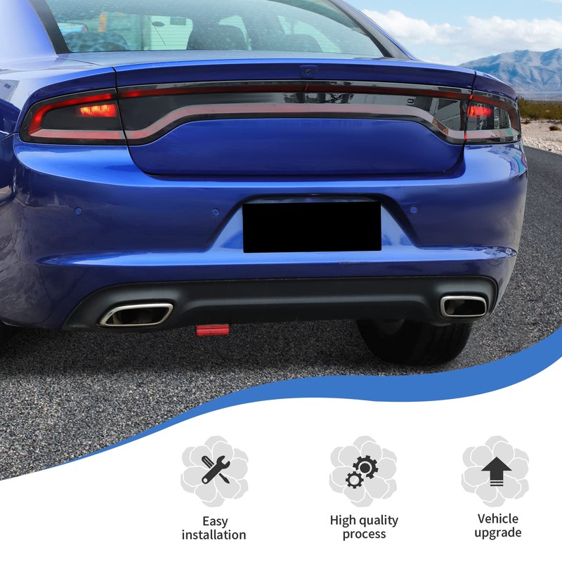 JeCar Smoked Tail Light Covers Rear Brake Light Guards Exterior