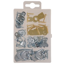 The Hillman Group 591510 Small D Ring Hanger Kit, 30-Pack