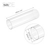sourcing map Plastic Pipe Rigid Polycarbonate Round Tube Clear 2.8"(71mm)