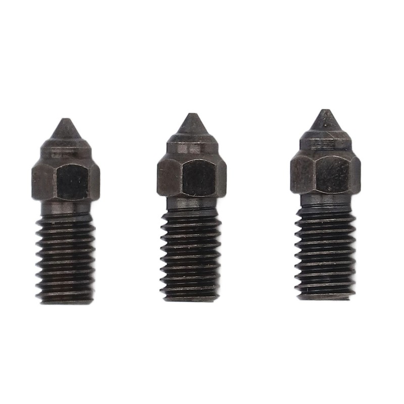 3Pcs Hardened Steel Nozzle 3 Holes High Flow 1.75mm Long