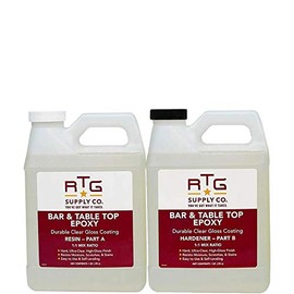 RTG Bar & Table Top Epoxy Resin for Bars Countertops Furniture and Tables (2-Quart Kit)