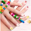 Healvian 24pcs Cartoon Nail Stickers for Easy to Apply False