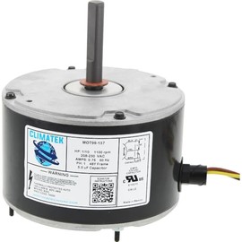 HC33GE235A - ClimaTek Upgraded Condenser Fan Motor 1/10 HP 1100 RPM 208-230V Replaces Payne