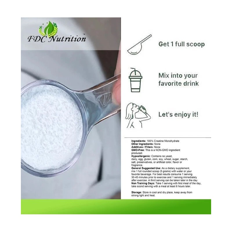 Pure Creatine Monohydrate 500g (18OZ) , Micronized Powder 100 Servings