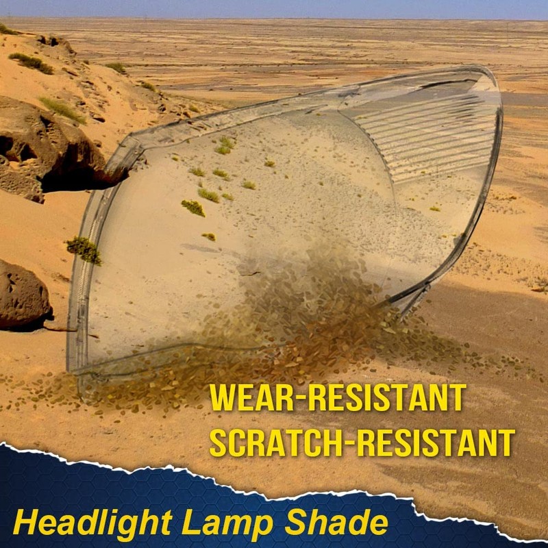 CHEDA Headlight Lens Cover Compatible with 05-11 Toyota Tacoma Base