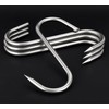 HONSHEN 8 Inch Meat Hook,8mm Heavy Duty S-Hooks Stainless Steel