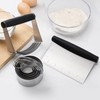 HULISEN Stainless Steel Biscuit Cutter Set, Pastry Scraper and Dough