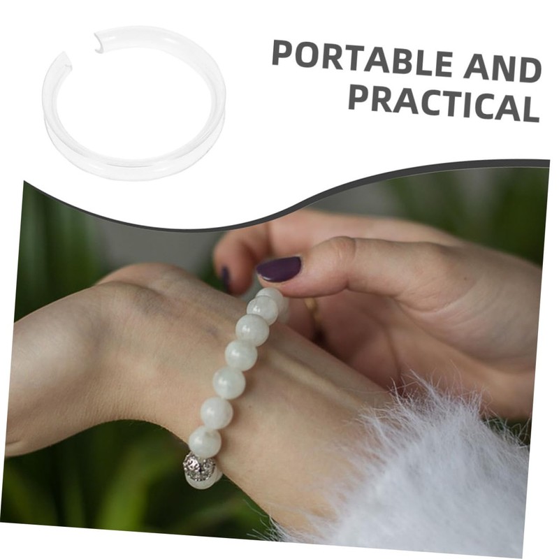 Ciieeo 24pcs Clear Acrylic Bracelet Display Stands Versatile Jewelry Rack