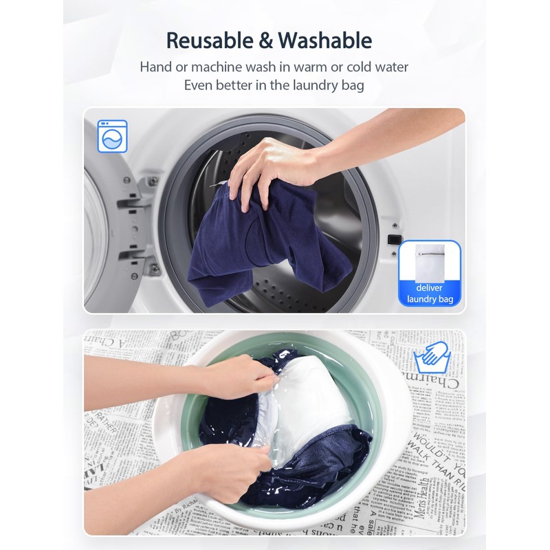 3 Pcs Men’s Incontinence Pants Incontinence Boxer Brief with Absorbent
