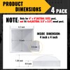 VIVIDA 4" x 4" Fence Post Caps, Pyramid PVC Vinyl