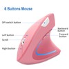 JieruiDeng Vertical Mouse, 2.4G Wireless Ergonomic Optical Mouse 800/1200 /1600