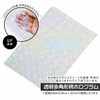 Transparent Polygonal Pattern, Clear Hologram Sheet, Approx. A4 Size, Approx.