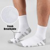 HeySocks Mens White Quarter Socks - Thin Athletic Running Hiking