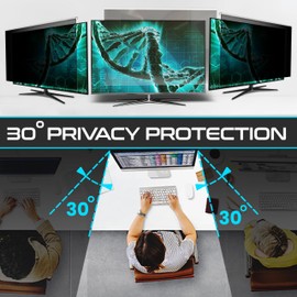 EZ-Pro Screen Protector Privacy Screen Panel for 27 inches (NOT Compatible with iMac) Computer Monitor, Anti Blue Light and Anti-Glare, Screen Panel Size 14" Height x24.1 Width