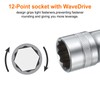 HARFINGTON 2pcs 1/2" Drive by 19mm 12-Point Shallow Socket 38mm
