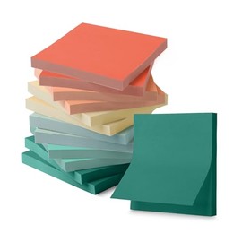 Mr. Pen - Notas adhesivas, 3 x 3 pulgadas, 12 blocs, 600 hojas, nuevas notas adhesivas de color vintage 3x3                                           