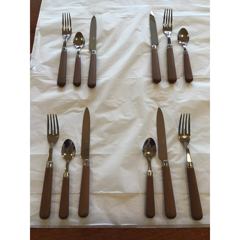 Quid Novi Wood Tone Flatware- Medium Brown