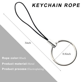 MUQIDA Car Key Chain, Model S 3 X Y String Keychain Rope Lanyard, Lightweight Strap String for Key Fob USB Flash Drive