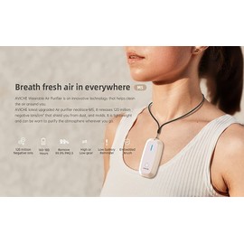 AVICHE Personal Air Purifier Necklace AVICHE M5 USB Rechargable Negative Ion Generator