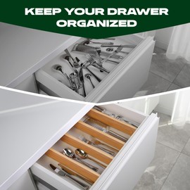 ROYAL CRAFT WOOD Adjustable Bamboo Drawer Dividers