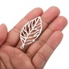 PATIKIL Leaf Pendants, 40Pcs 2"/50mm Metal Tree Leaf Beads Bulk