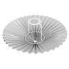 Hemobllo Table Lamp Shade - Pleated Umbrella Shape Fabric Lamp
