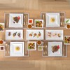 Porlien 24-Piece Classic Square Dinnerware Set for 6-Off White Plates
