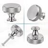 WUISOLQP 10 Pack Silver Cabinet Knobs Drawer Cupboard Kitchen Knobs