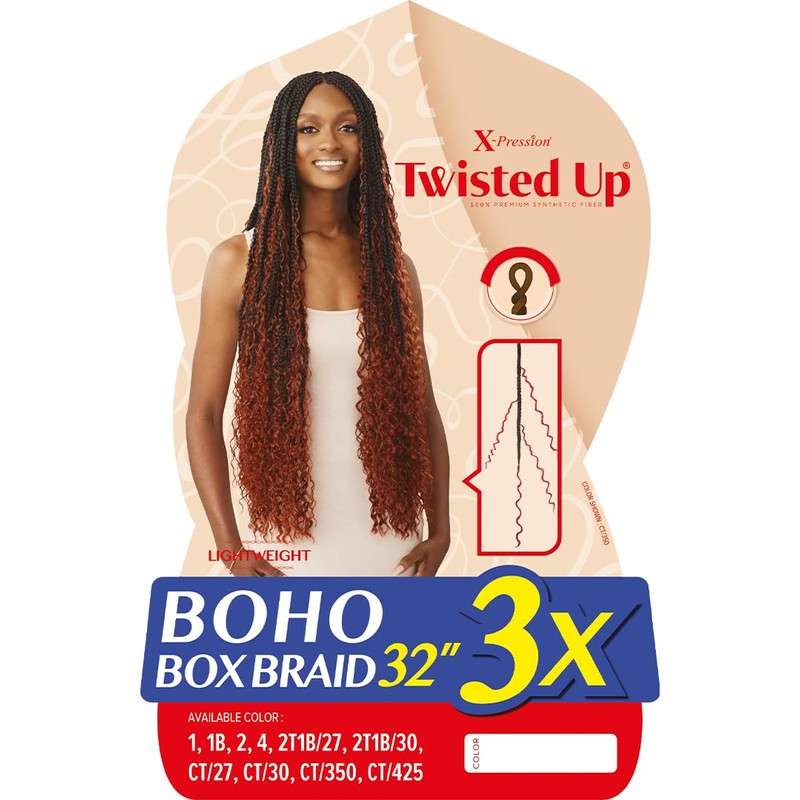 Outre X-Pression - Twisted Up - Boho Box Braid 32"
