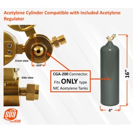 SÜA® - Ligth Duty Professional Welding/Brazing Set - Oxygen & Acetylene - Compatible with Victor Series "J"