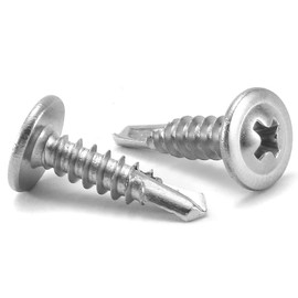 #8 x 3/4" Sheet Metal Screws 250PCS 410 Stainless Steel Truss Head Fast Self Tapping Screws by SG TZH
