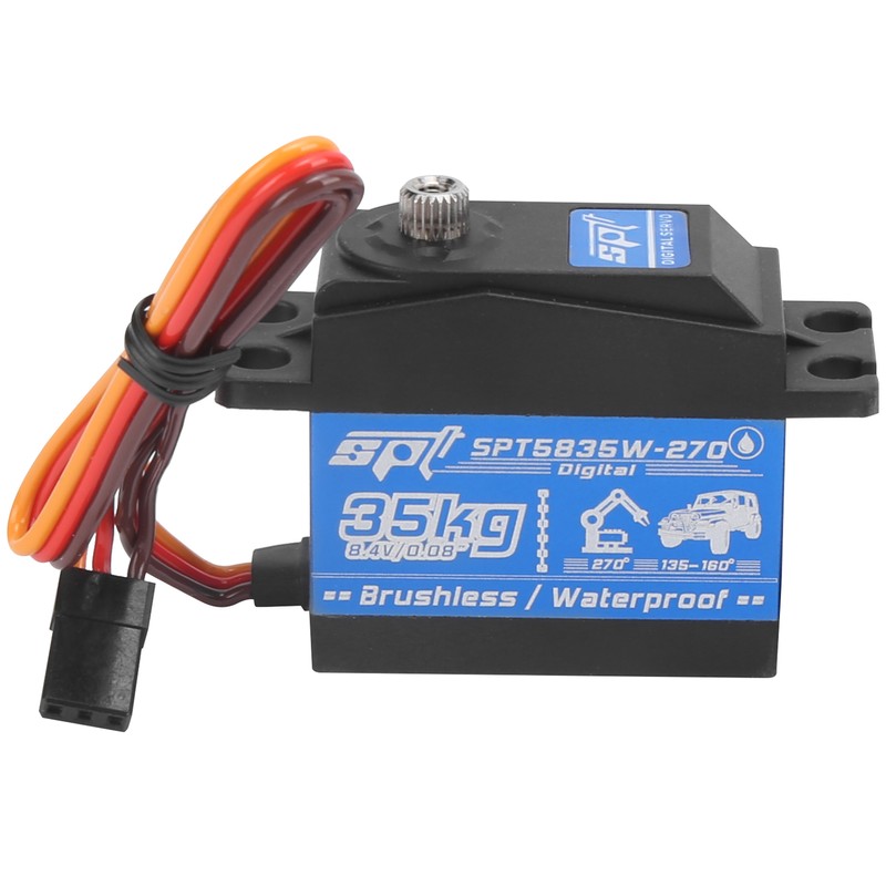 35KG RC Waterproof Brushless Motor Gear Servo Replacement for 1/8
