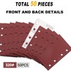 Sruhrak 80 x 133 mm Sandpaper, 50 Pieces Sanding Sheet
