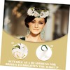Ipetboom 1PC White Simulation Flower Wreath Bridal Headband Lightweight Hair