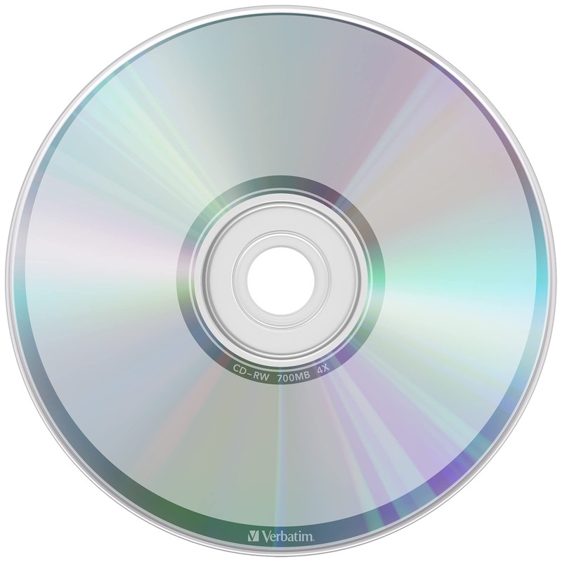 Verbatim SW80QU10V1 CD-RW 700MB 10 Disc Silver Disc 1-4x Recording