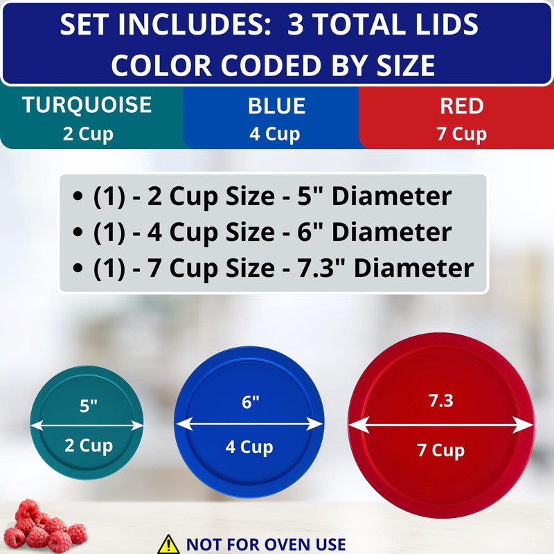 2, 4 & 7 Cup Turquoise, Blue, Red Replacement Lids/Covers