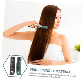 2 Piezas Peine Plegable De Doble Diente Peine Plegable De Salón Cepillo Para Trenzar El Cabello Cepillo De Pelo De Viaje Peine Para Peine De Salón Niño Proposito Doble Peine